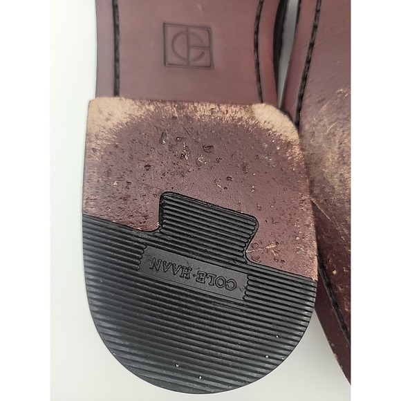 Men\'s Cole Haan Pinch Tassel Loafers In Black Leather Size 9.5‎ B